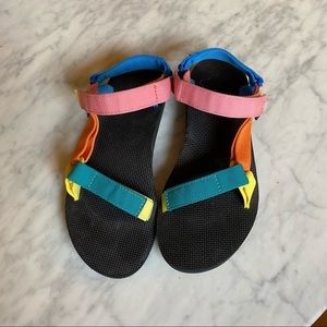 Multicolor Teva Sandals